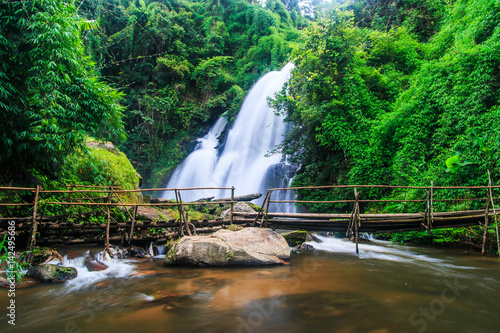 Pha Dok Xu waterfall at Doi Inthanon national park in Chiangmai province of Thailand