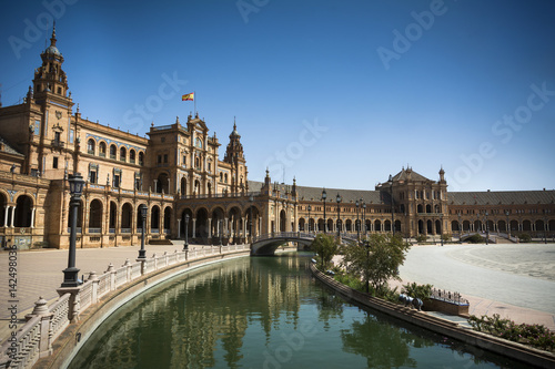 Plaza de Espana in Seville in Andalusia