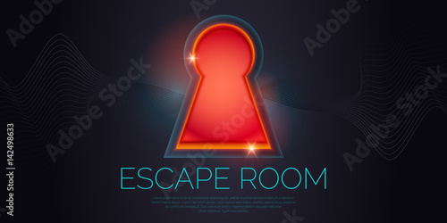 Real-life room escape and quest game poster.