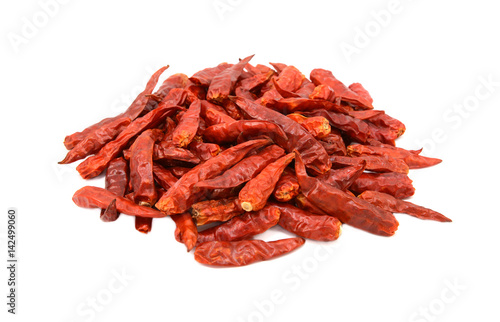 Spicy red birds eye chilli peppers