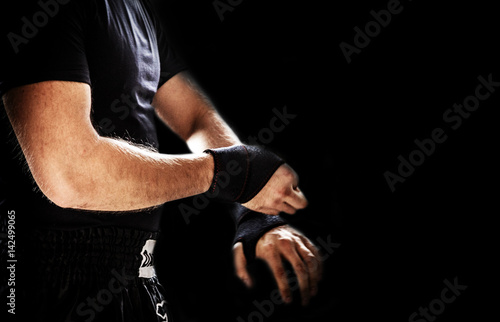 Fighter before the fight