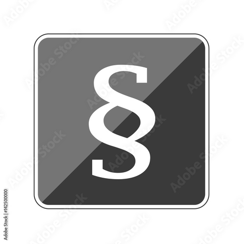App Button schwarz reflektierend Paragraph
