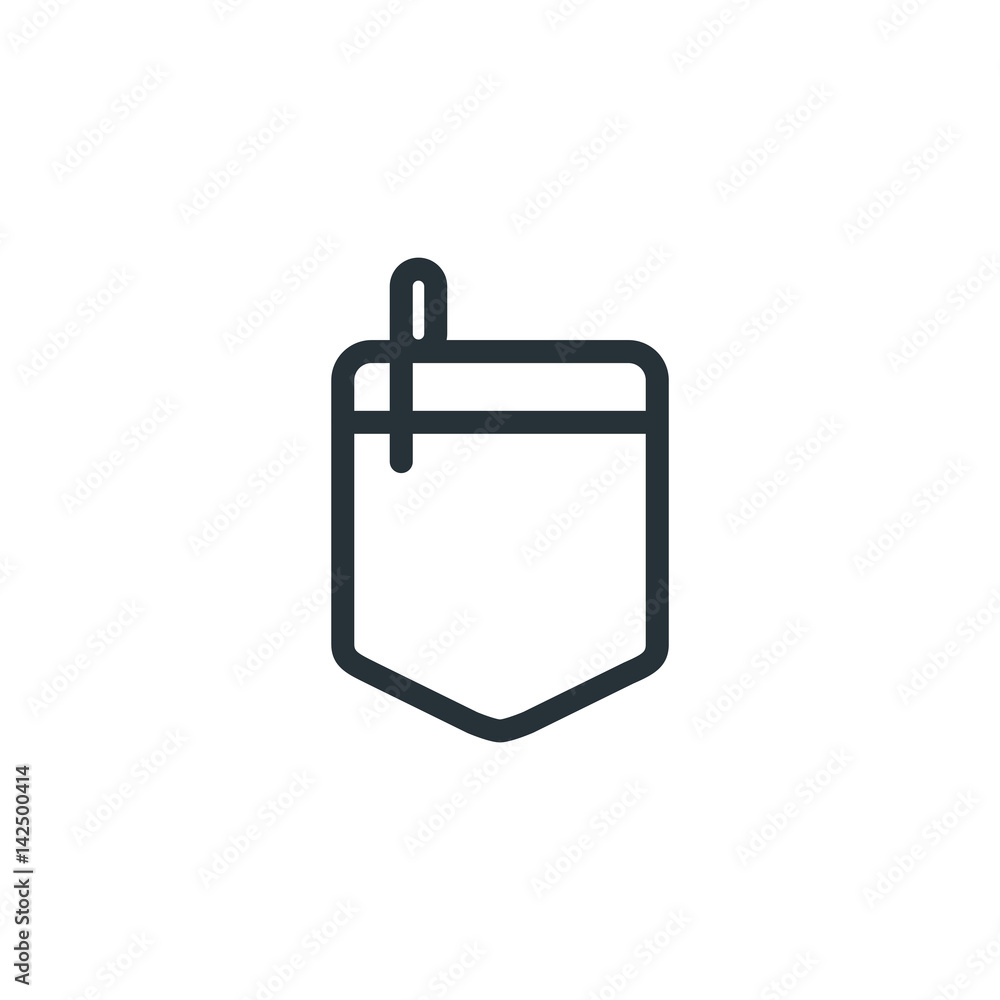 Pocket vector icon Pocket vector icon