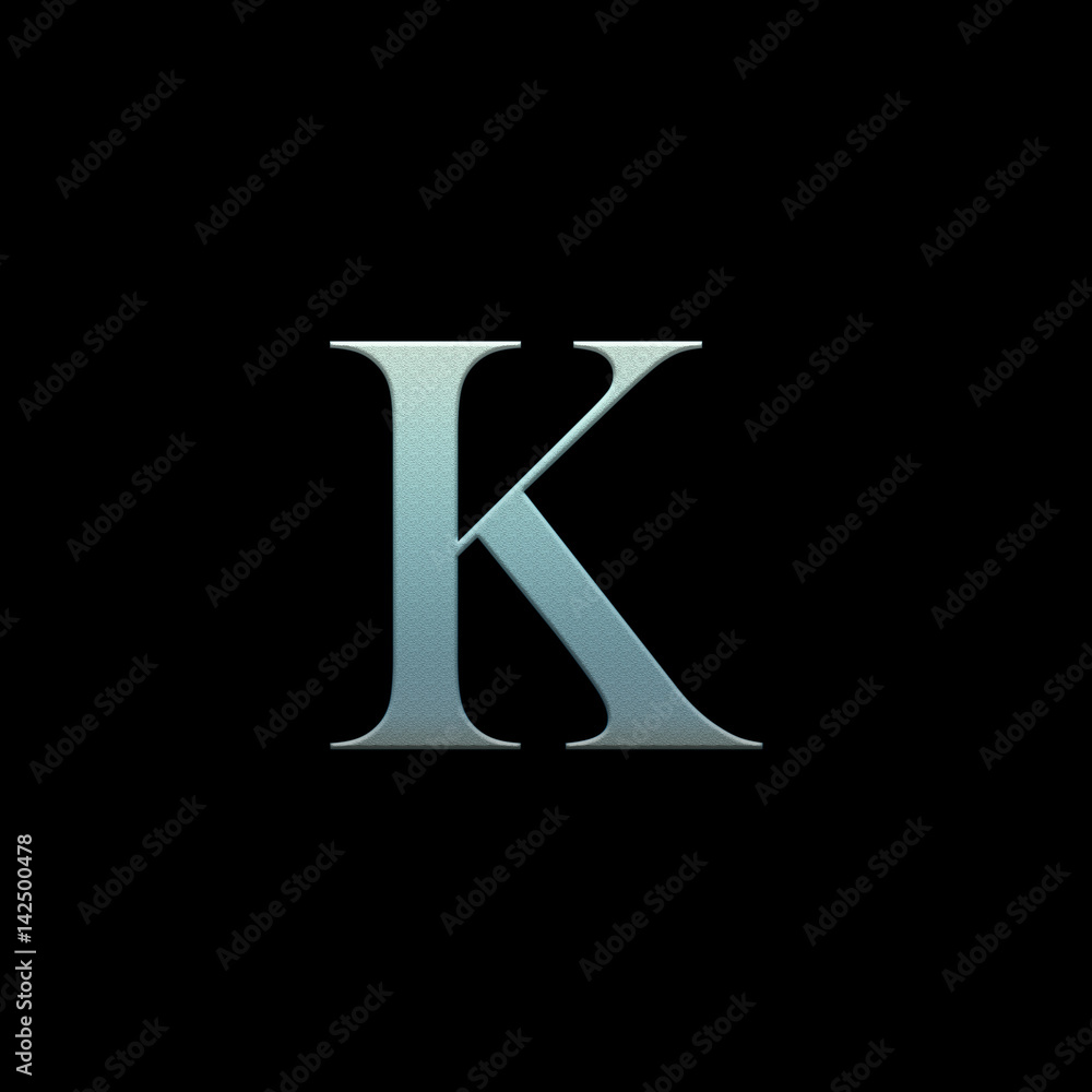Letter of the alphabet on a black background Letter of the alphabet on a black background