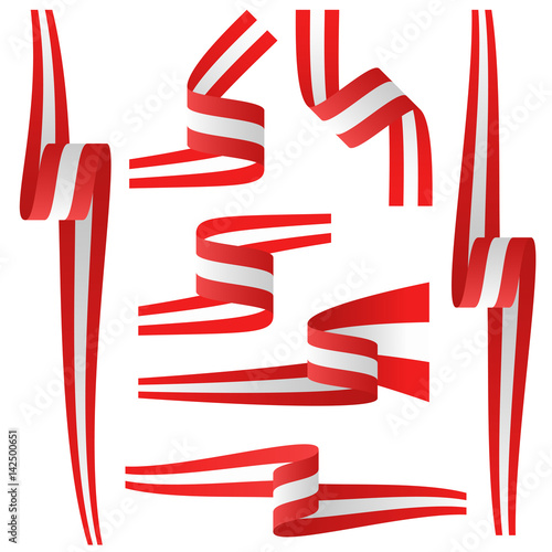 austrian country flag banners