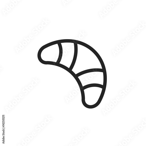 Croissant vector icon