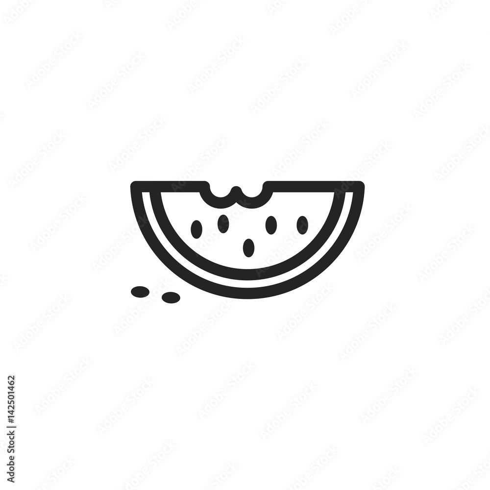 watermelon vector icon