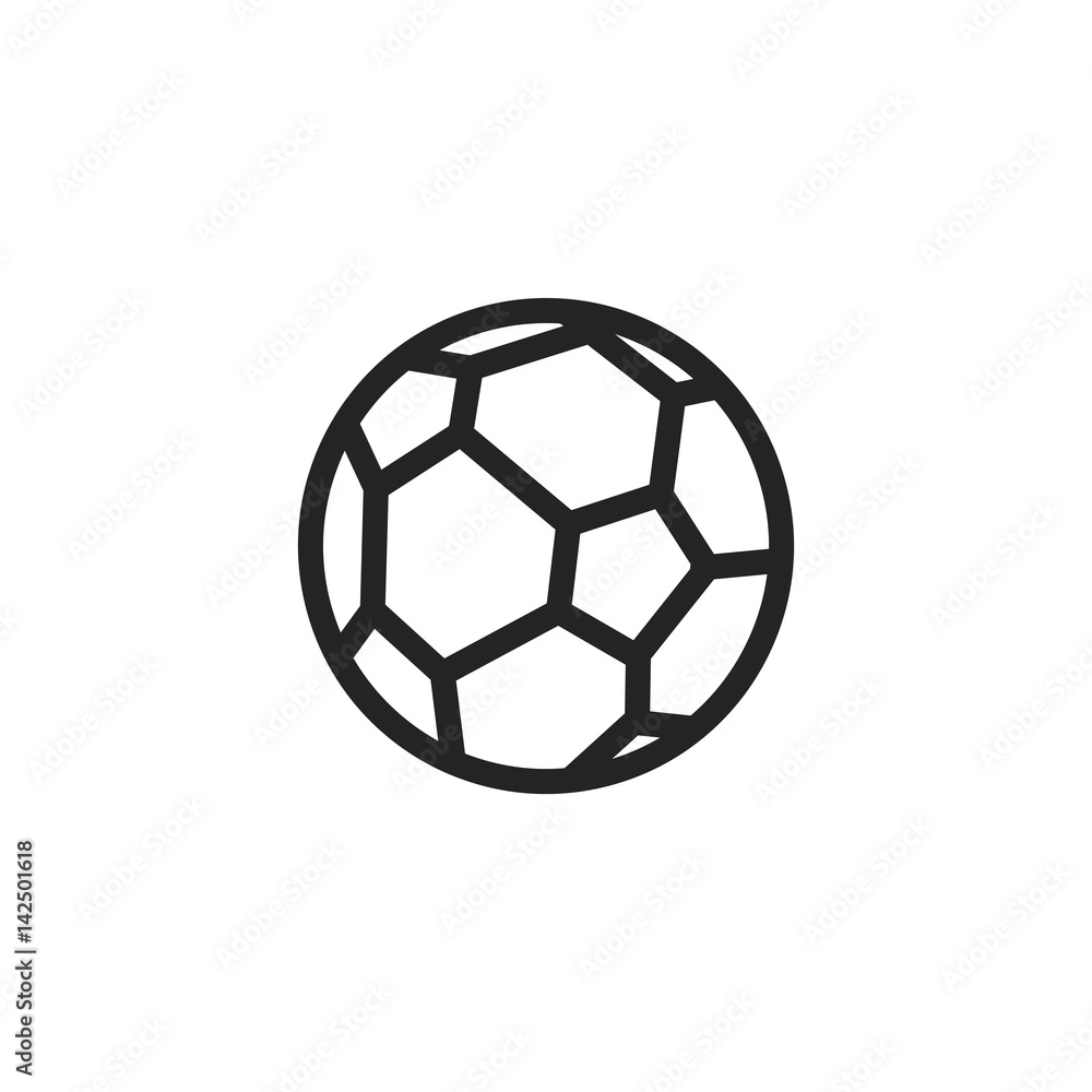 Soccer ball vector icon, football symbol. Modern, simple flat vector illustration for web site or mobile app