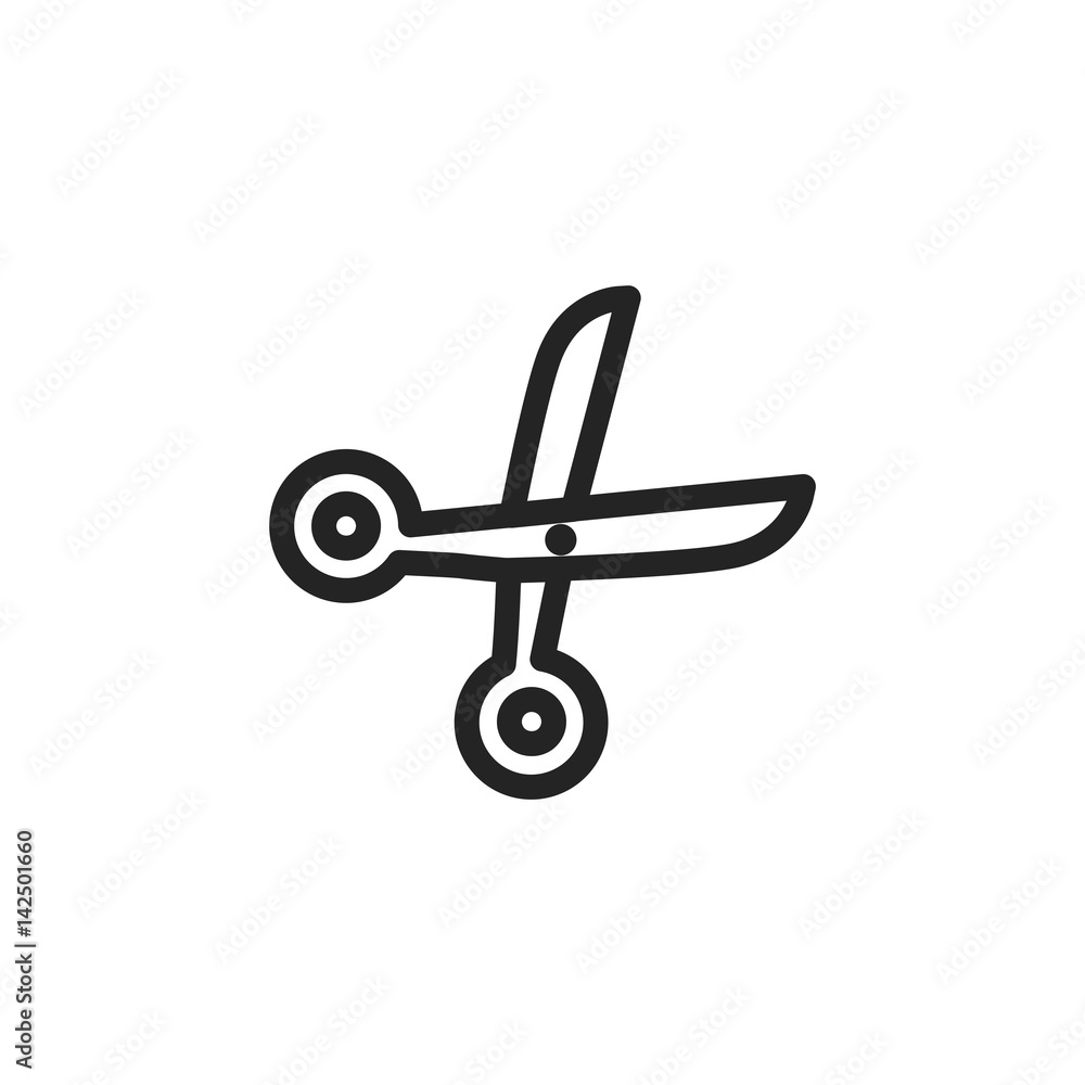 Scissors vector icon, cut symbol. Modern, simple flat vector illustration for web site or mobile app Scissors vector icon, cut symbol. Modern, simple flat vector illustration for web site or mobile app