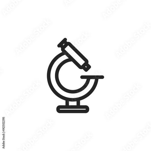 Microscope vector icon, micro symbol. Modern, simple flat vector illustration for web site or mobile app