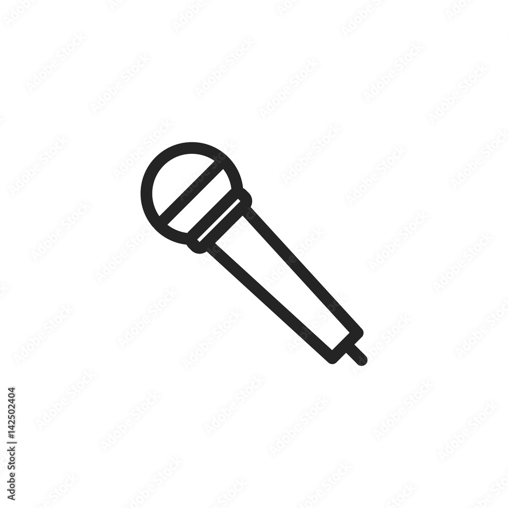 Microphone vector icon, mic symbol. Modern, simple flat vector illustration for web site or mobile app Microphone vector icon, mic symbol. Modern, simple flat vector illustration for web site or mobile app