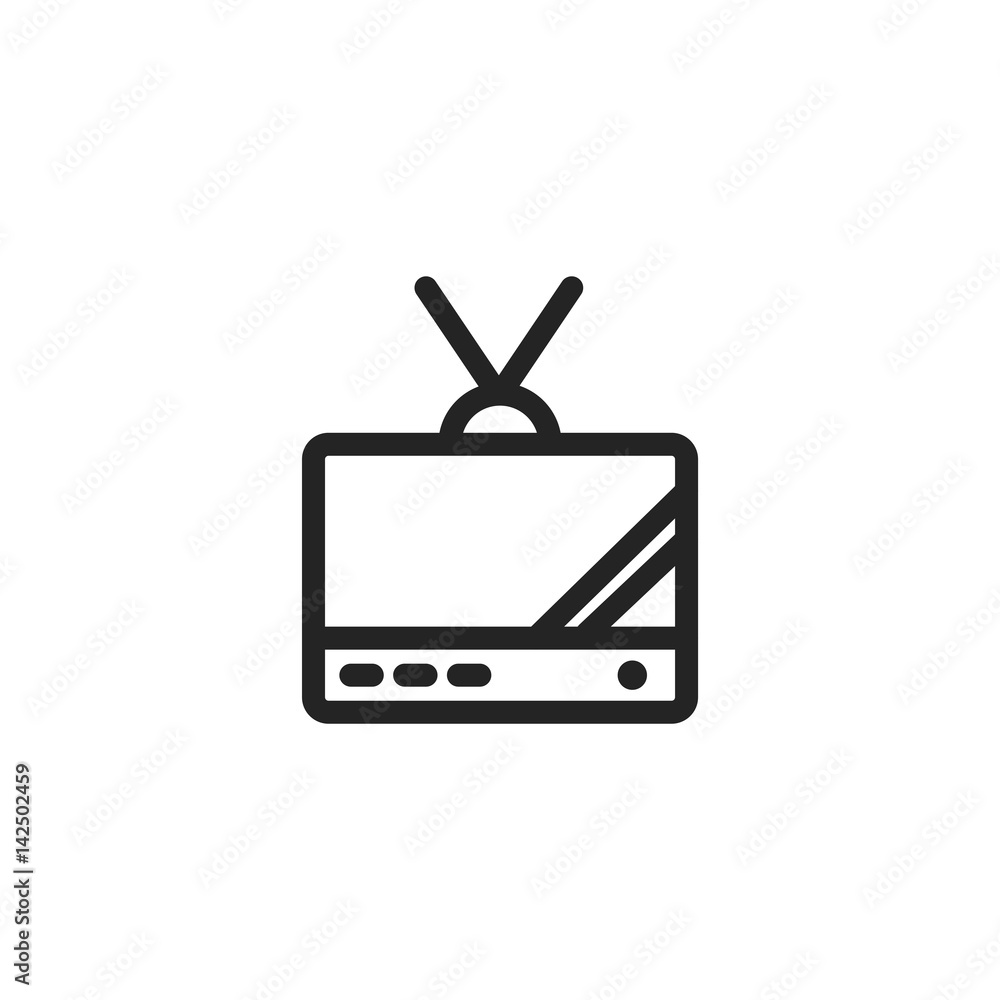 tv vector icon, old television symbol. Modern, simple flat vector illustration for web site or mobile app tv vector icon, old television symbol. Modern, simple flat vector illustration for web site or mobile app