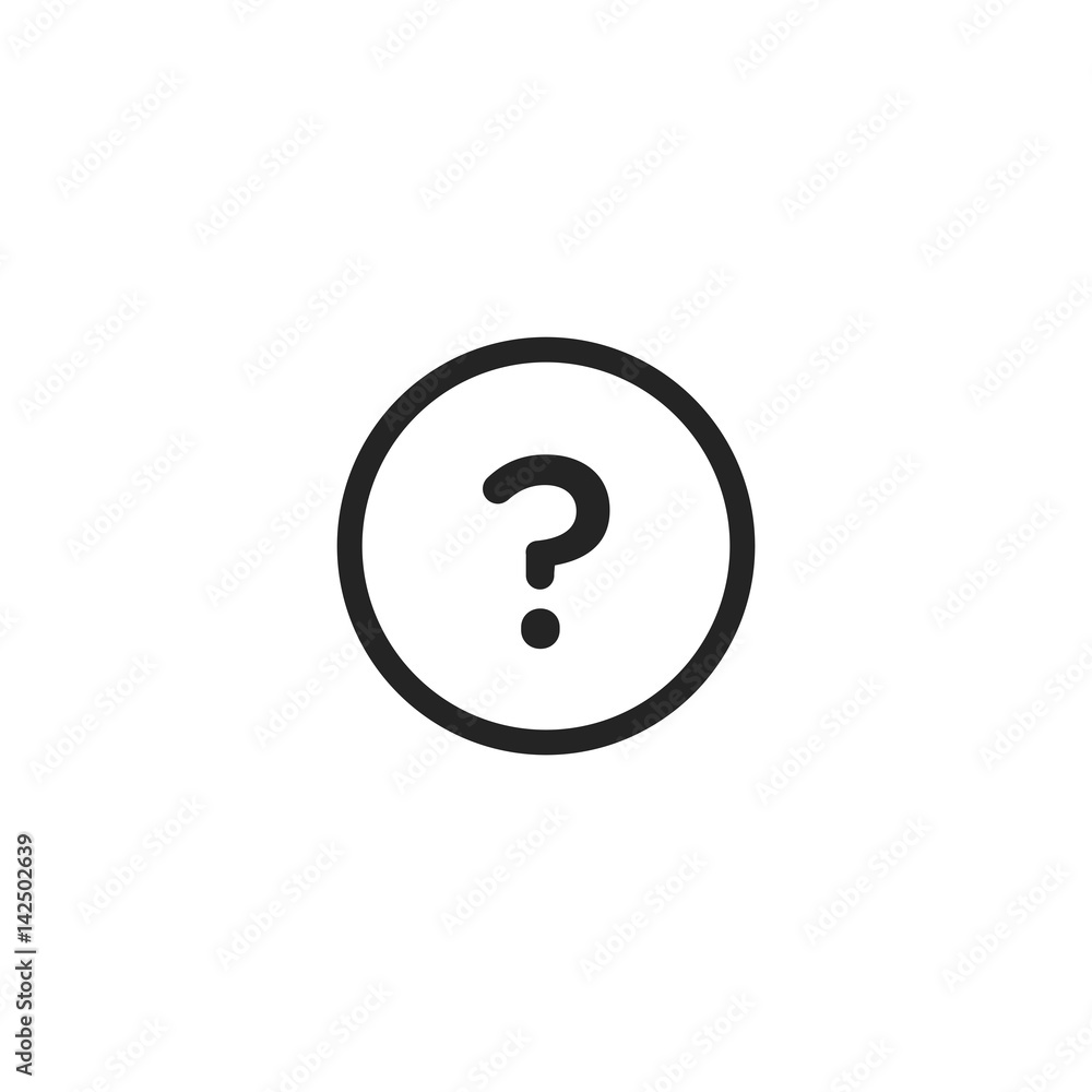 Question mark vector icon, ask symbol. Modern, simple flat vector illustration for web site or mobile app Question mark vector icon, ask symbol. Modern, simple flat vector illustration for web site or mobile app