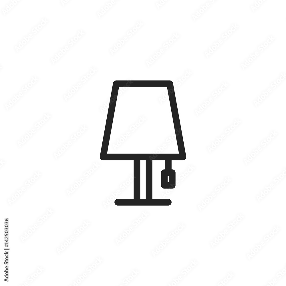 Lamp vector icon, light symbol. Modern, simple flat vector illustration for web site or mobile app Lamp vector icon, light symbol. Modern, simple flat vector illustration for web site or mobile app