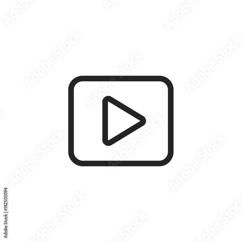 Free Download Play vector icon, video symbol. Modern, simple flat vector illustration for web site or mobile app - GFXLoad