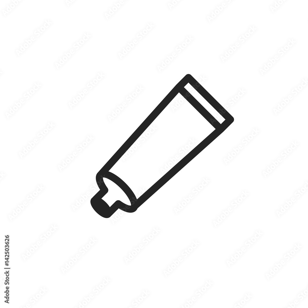 Paste vector icon. toothpaste symbol. Modern, simple flat vector illustration for web site or mobile app Paste vector icon. toothpaste symbol. Modern, simple flat vector illustration for web site or mobile app