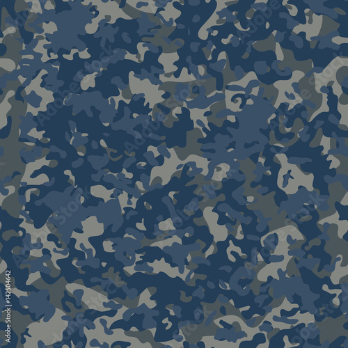 Navy Flectarn Camouflage seamless patterns. Vector Illustration.