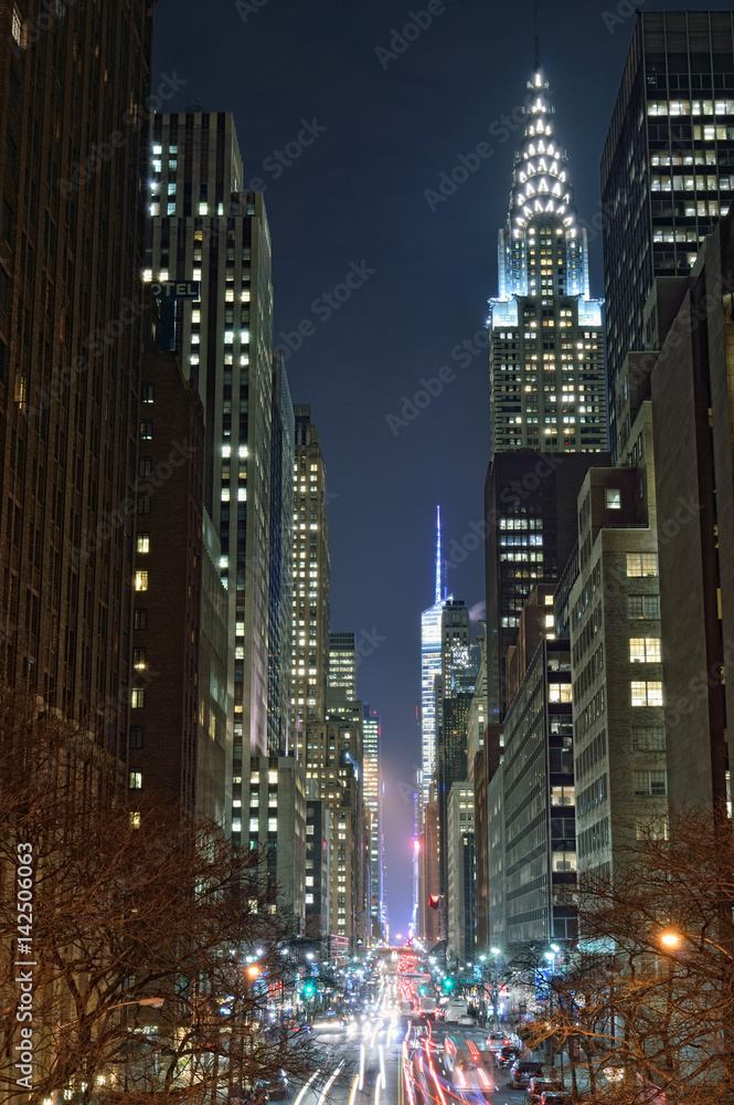 Fototapeta premium Manhattan at night.