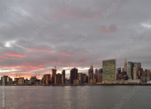 Sunset over a Manhattan. © mshch
