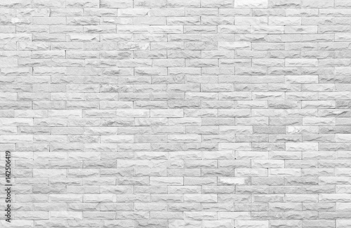 Modern white grey wall texture background. Marble light gray block brick for interior and exterior decoration or design.