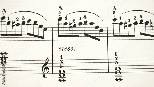 Altes, vergilbtes Notenblatt für Piano, Weihnachten, xmas