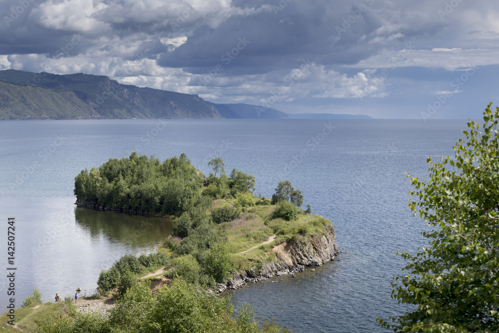 Shamanic cape on Baikal lake
