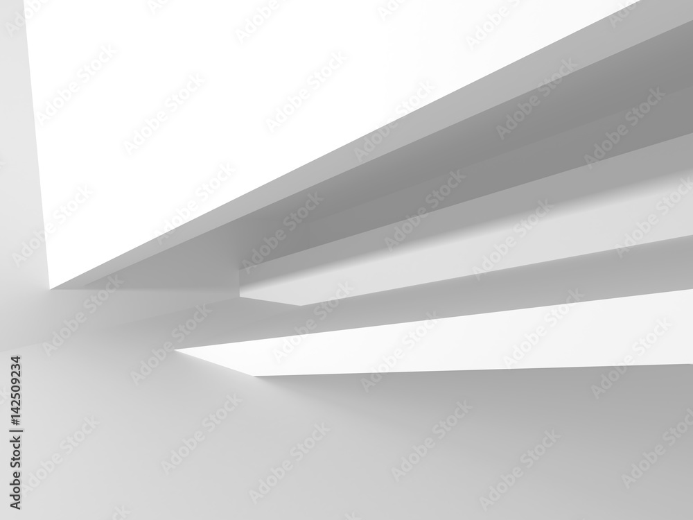 Abstract White Architecture Geometric Background Abstract White Architecture Geometric Background
