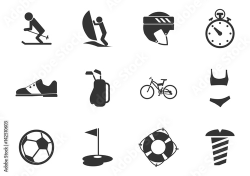 Sport icons set