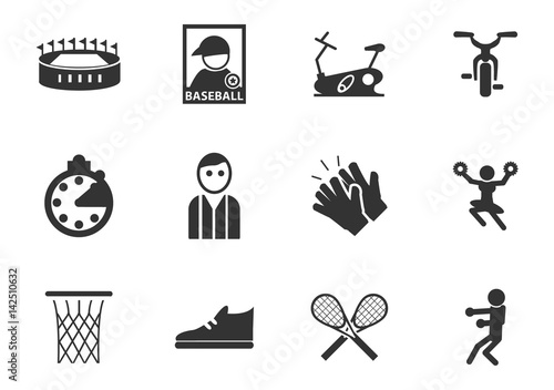 Sport icons set