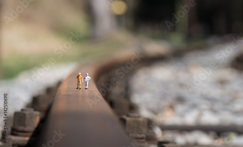 auf den Schienen wandern....