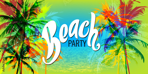 Beach party poster