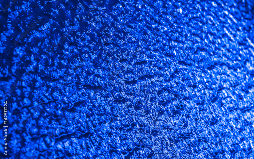 Geriffelte blaue Glasscheibe Geriffelte blaue Glasscheibe