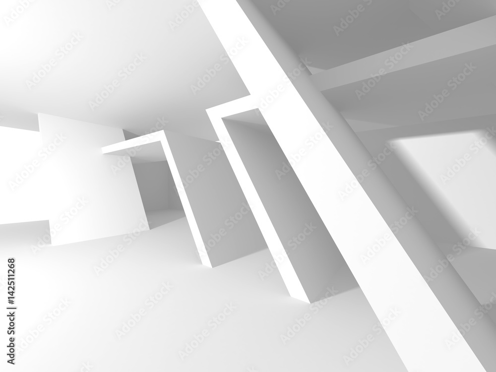 Fototapeta premium Abstract Modern White Architecture Background