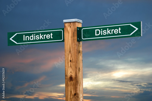 Schild 237 - Diskret photo