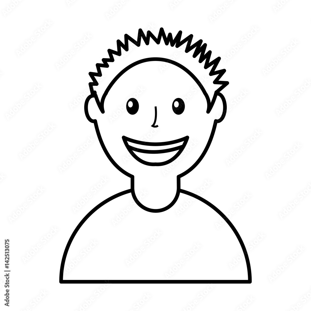 young man avatar character vector illustration design young man avatar character vector illustration design