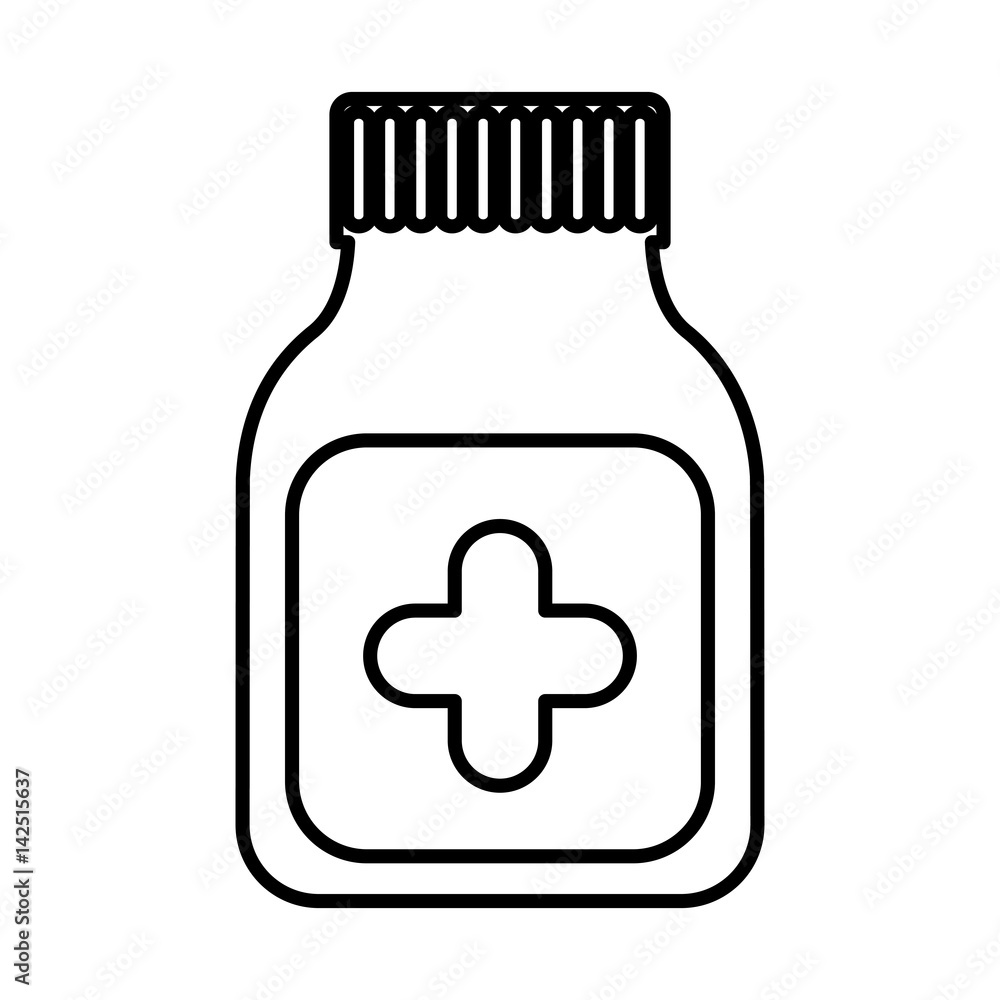 bottle drugs isolated icon vector illustration design bottle drugs isolated icon vector illustration design