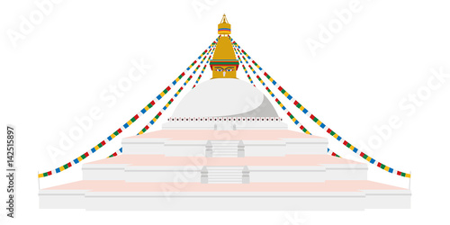 Canvas Print Boudhanath Stupa, Kathmandu, Nepal