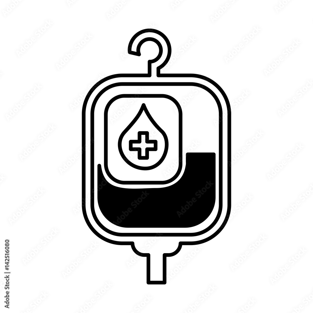 Obraz premium blood bag isolated icon vector illustration design