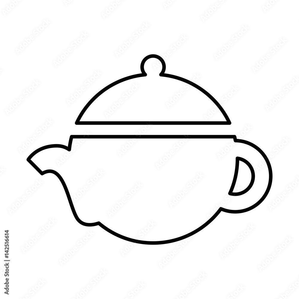teapot silhouette isolated icon vector illustration design teapot silhouette isolated icon vector illustration design