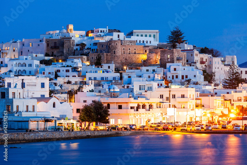 Naxos island aerial view