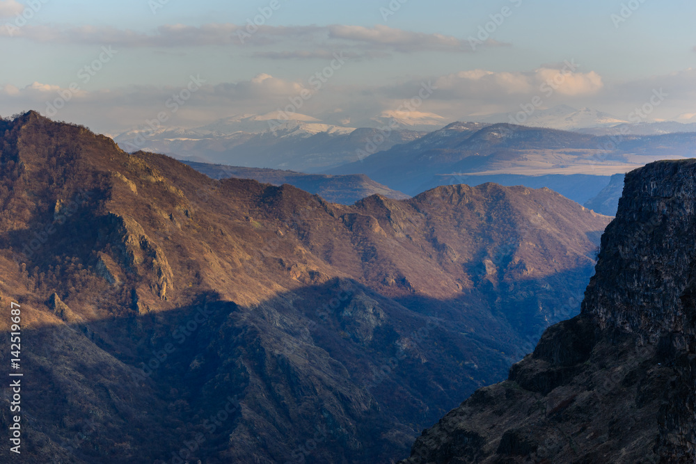 Fabulous mountain landscape with canyon, Armenia