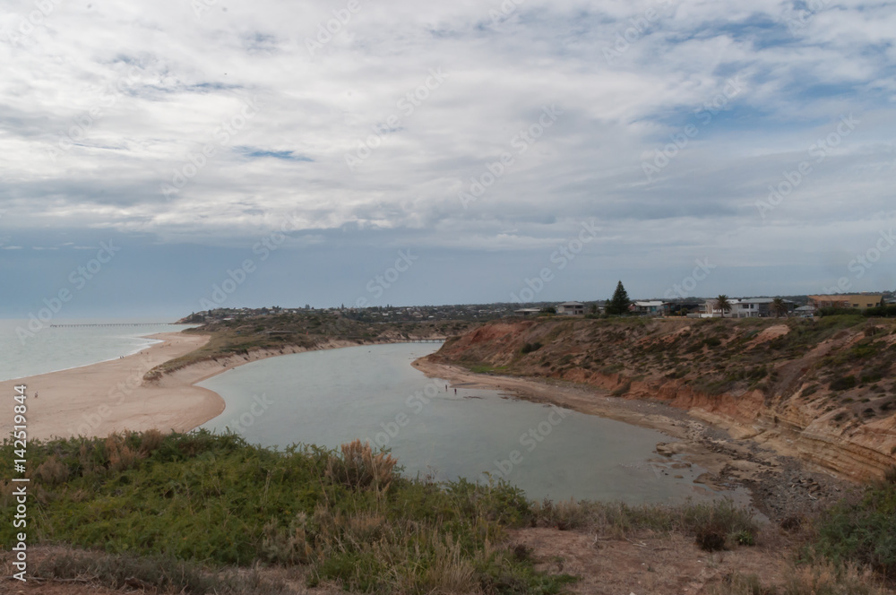 View along the coast, South Australia.