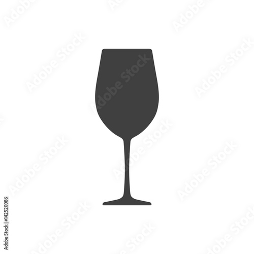 Wine glass icon isolated on white background