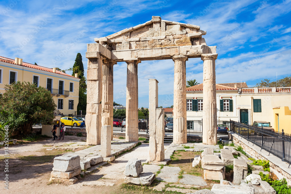 Obraz premium Athena Gate, Roman Agora