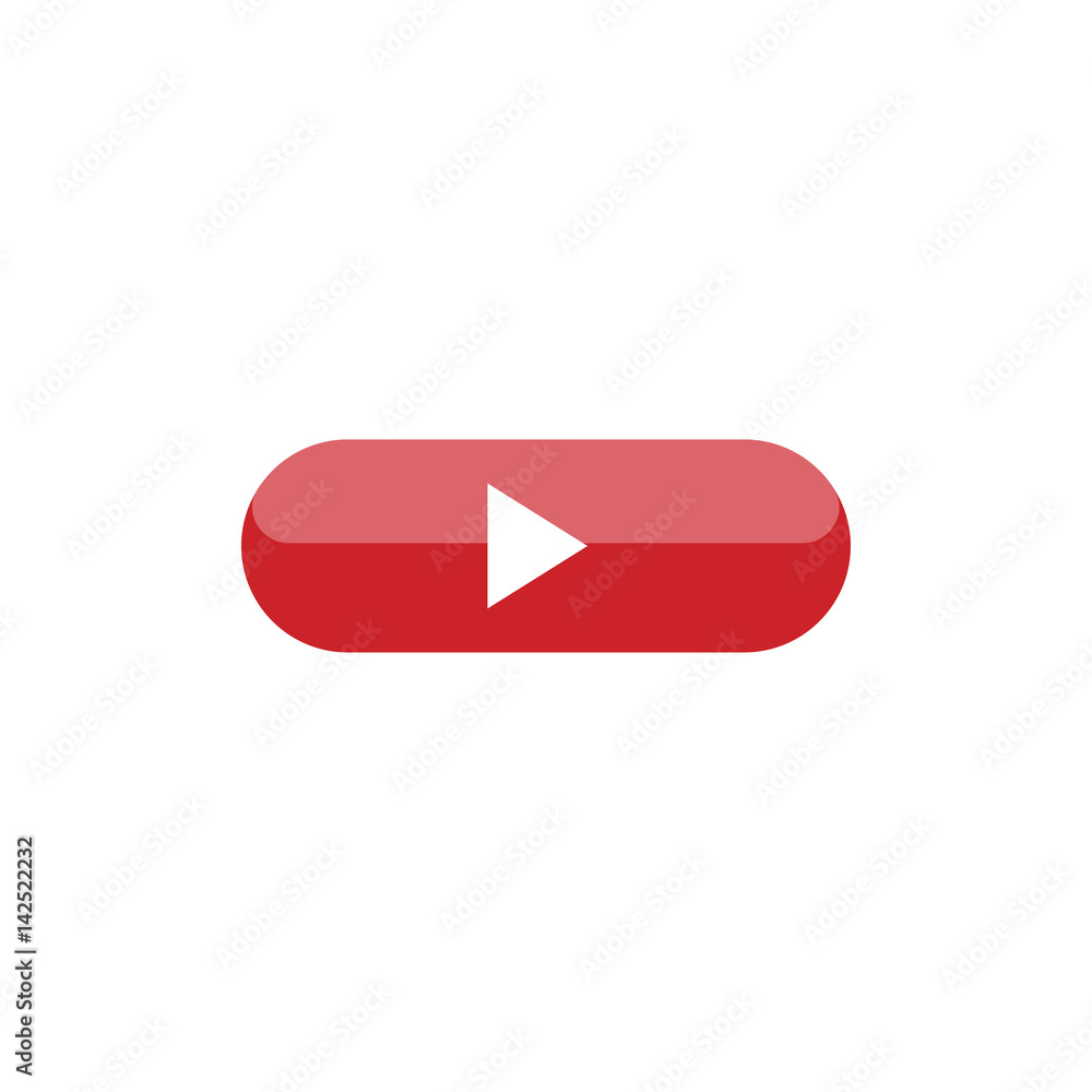 Button play icon. Flat vector illustration EPS 10 Button play icon. Flat vector illustration EPS 10
