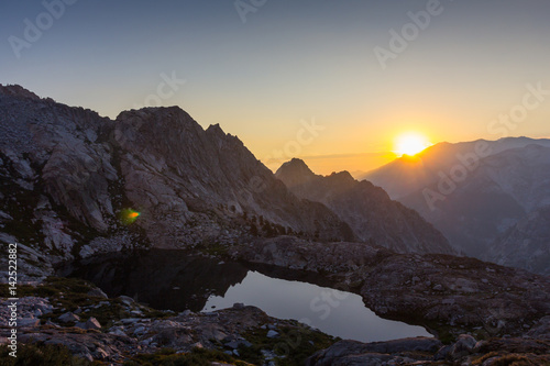 Photography Sunset from high up on a ridge in Sequoia National Park
