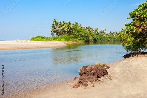 Beach in Goa, India photo