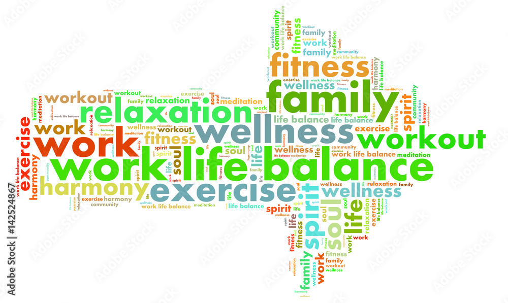work life balance shaped as a arrow to the right work life balance shaped as a arrow to the right