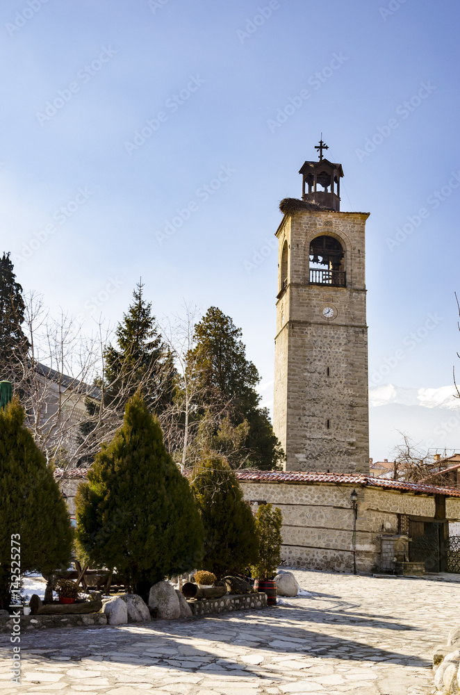 Bell tower of Church in Bansko, Bulgaria