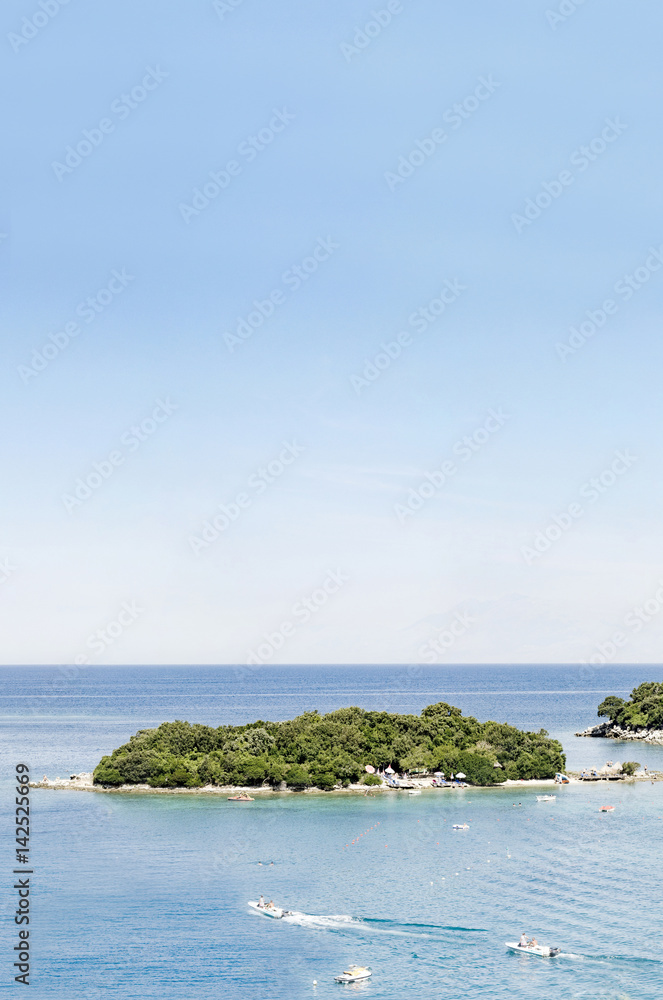 Lonely sea island